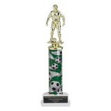 Custom Single Column Soccer Trophy w/Figure (13 1/2