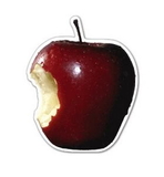Custom Apple With Bite Magnet - 5.1-7 Sq. In. (30MM Thick)