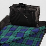 Blank Picnic Blanket - Fleece With Waterproof Shell - Blackwatch Plaid, 50