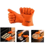 Custom Silicone Heat Resistant Oven Mitts, 7 1/3