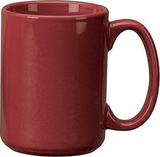 Custom 15 Oz. Jumbo C Handle Cup (Burgundy)