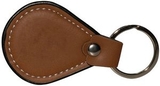 Custom Leather Teardrop Keyring, 2.5