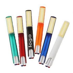 Custom Double Colors Pens With Memo, 15/16" L x 3/8" W