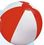 Custom 24" Red & White Inflatable Beach Ball, Price/piece