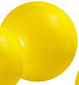 Custom 24" Inflatable Solid Yellow Beach Ball