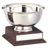 Custom Paul Revere Silver Bowl Trophy On Base (8