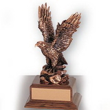 Custom Electroplated Bronze Eagle Trophy (8 1/2