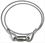 Blank Silver Rope Retainer Ring for 6 1/2" Diameter Pole, Price/piece