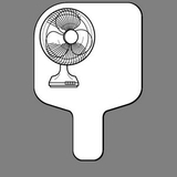 Custom Hand Held Fan W/ Oscillating Fan, 7 1/2