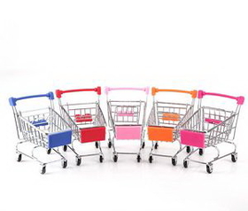 Custom Mini shopping cart, 4.53" L x 3.35" W x 0.59" H