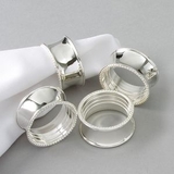 Custom 4 Piece Beaded Napkin Ring Set