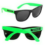 Neon Green Retro Custom Sunglasses