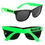 Neon Green Retro Custom Sunglasses, Price/piece