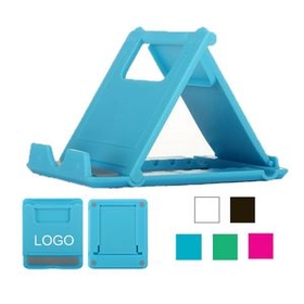 Custom Foldable Plastic Phone And Tablet Stand, 3 2/8" L x 2 6/8" W x 7/16" H