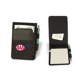 Custom Journalist Jotter w/ E-Organizer Pocket, Padfolio, Notebook, 3.75" L x 5.5" W x 1.5" H