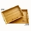 Custom Bamboo Serving Tray - Small, 14" L x 9" W x 2" H, Price/piece