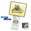 Custom Square LogoClip Badge Holders, 1.2" W x 1" H, Price/piece