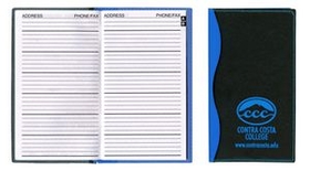 Custom Soft Cover 2 Tone Vinyl Holland Series Address Book, 3 5/8" W X 6 1/4" H