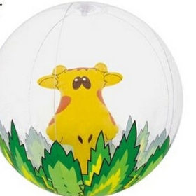 Custom 16" Inflatable Giraffe In The Jungle Beach Ball