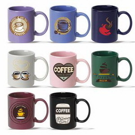 Coffee mug, 11 oz. Ceramic Mug (Solid Colors), Personalised Mug, Custom Mug, Advertising Mug, 3.75" H x 3.25" Diameter x 3.25" Diameter