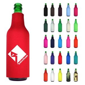 Custom Slide Over Bottle Cooler, 3 3/4" W x 7 1/2" H x .125" Thick