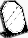 Custom Octagonal Black-Backed Countertop Mirrors (9 1/2