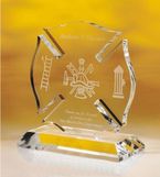 Custom Crystal Maltese Cross Award