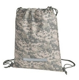 Custom Digital Camo Drawstring Backpack (12 1/2