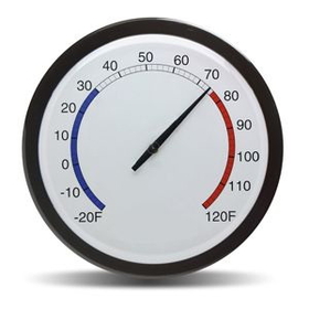 14" Diameter 14" Wall Thermometer