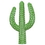 Custom Plastic Cactus, 24" L, Price/piece