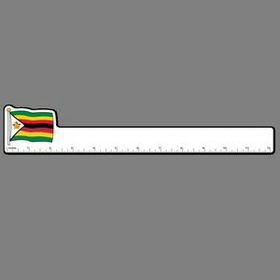 12" Ruler W/ Flag of Zimbabwe