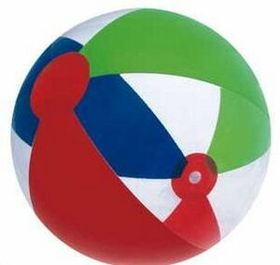 Custom 16" Inflatable Transparent W/ Solid Mixed Beach Ball
