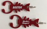Custom Lobster Shape Bottle Opener Key Tag, 2 7/8