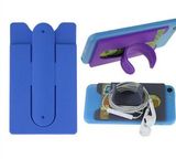 Custom Silicone Phone Wallet With Stand, 3 3/4
