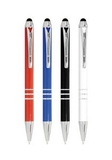Custom Stylus Metal Retractable Pen Combination w/ Silver Pocket Clip & Tip
