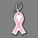 Custom 4Cp Ribbon Awareness Pink Bag Tag