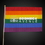 Custom Rainbow Flag with Wooden Handle, Price/piece