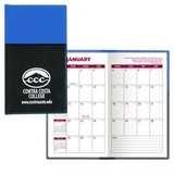Soft Cover 2 Tone Vinyl France Series Monthly Planner / 2 Color