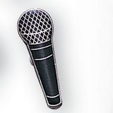 Blank Musical Instrument Pins (Microphone)