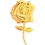 Custom Service Lapel Pin Rose, Price/piece