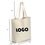 Custom 100% Cotton Canvas Tote Bag, 12" L x 11" W, Price/piece