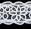 Custom 6" Battenberg Lace Fabric (White), Price/piece