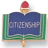 Blank Enamel Academic Award Pin (Citizenship), 13/16