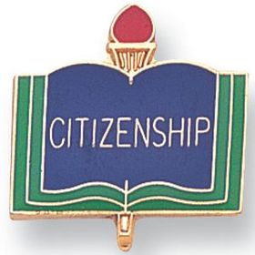 Blank Enamel Academic Award Pin (Citizenship), 13/16" W