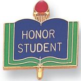 Blank Enamel Academic Award Pin (Honor Student), 13/16