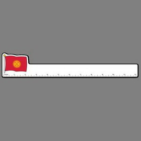 12" Ruler W/ Full Color Flag of Kyrgyzstan