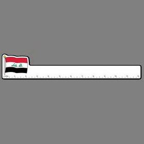 12" Ruler W/ Full Color Flag of Iraq