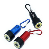 Custom COB LED Light Flashlight With Carabiner, 2 7/10