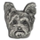Blank Yorkshire Terrier Dog Pin, 1" H x 1 1/8" W, Price/piece