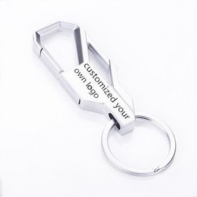 Custom Key Ring, 3 1/2" H x 1" W